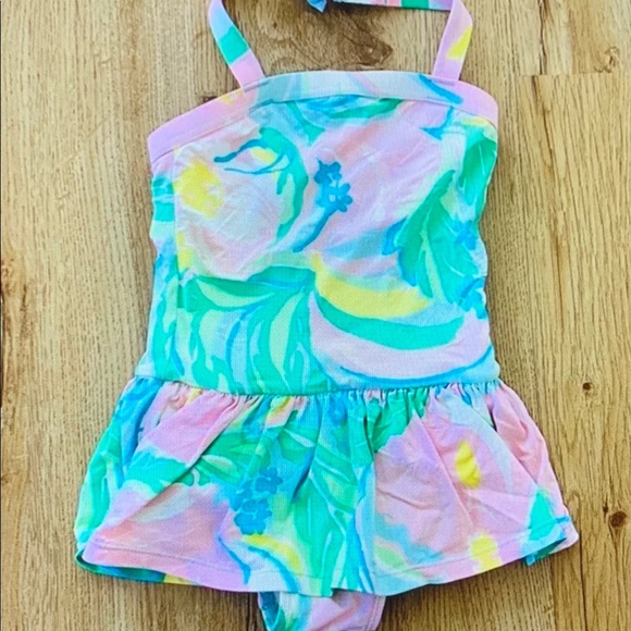 Colorful Floral Baby Swimsuit - Picture 1 of 1